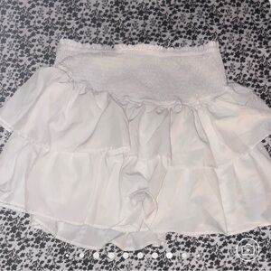 White Ruffled Skirt